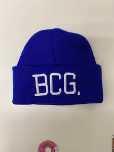 BcG. Blue Beanie