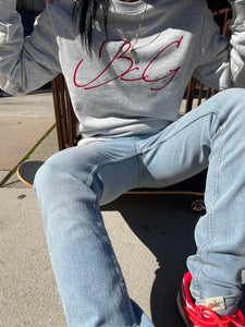 Grey BcG. Scribble Crewneck