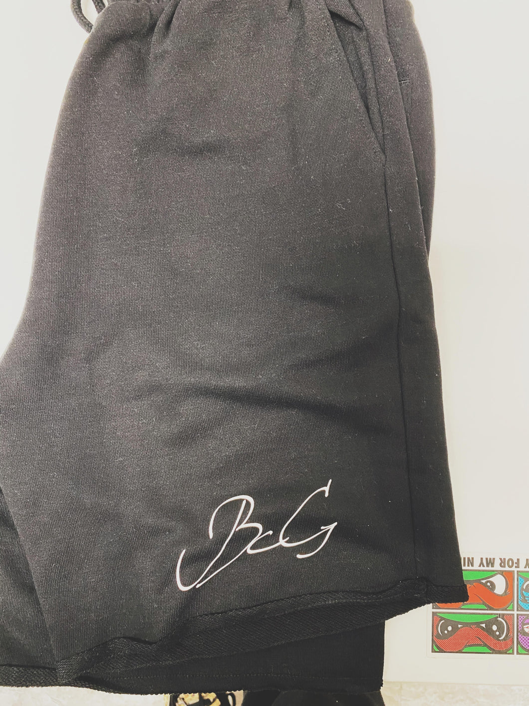 BcG. Black Scribble Shorts