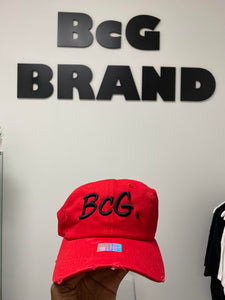 BcG. Signature Red Hat w/ Black Logo