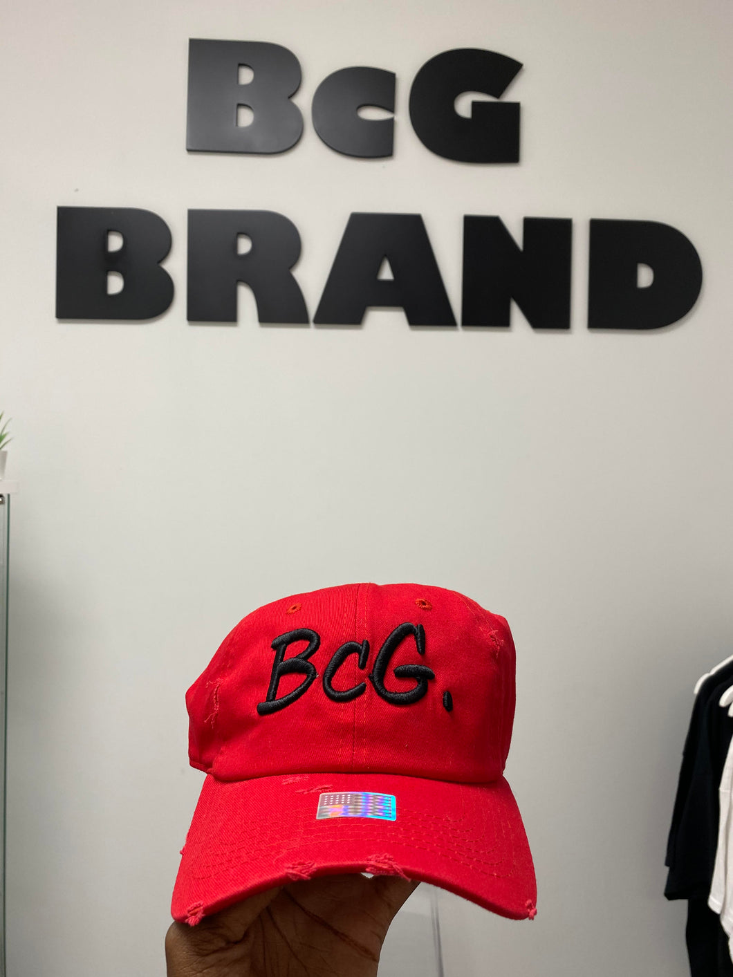 BcG. Signature Red Hat w/ Black Logo