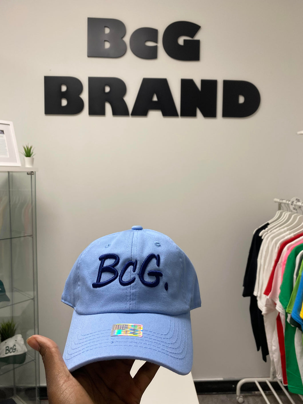 BcG. Signature Baby Blue Hat w/ Blue Logo