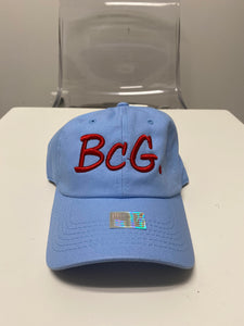 BcG. Signature Baby Blue Hat w/ Red Logo