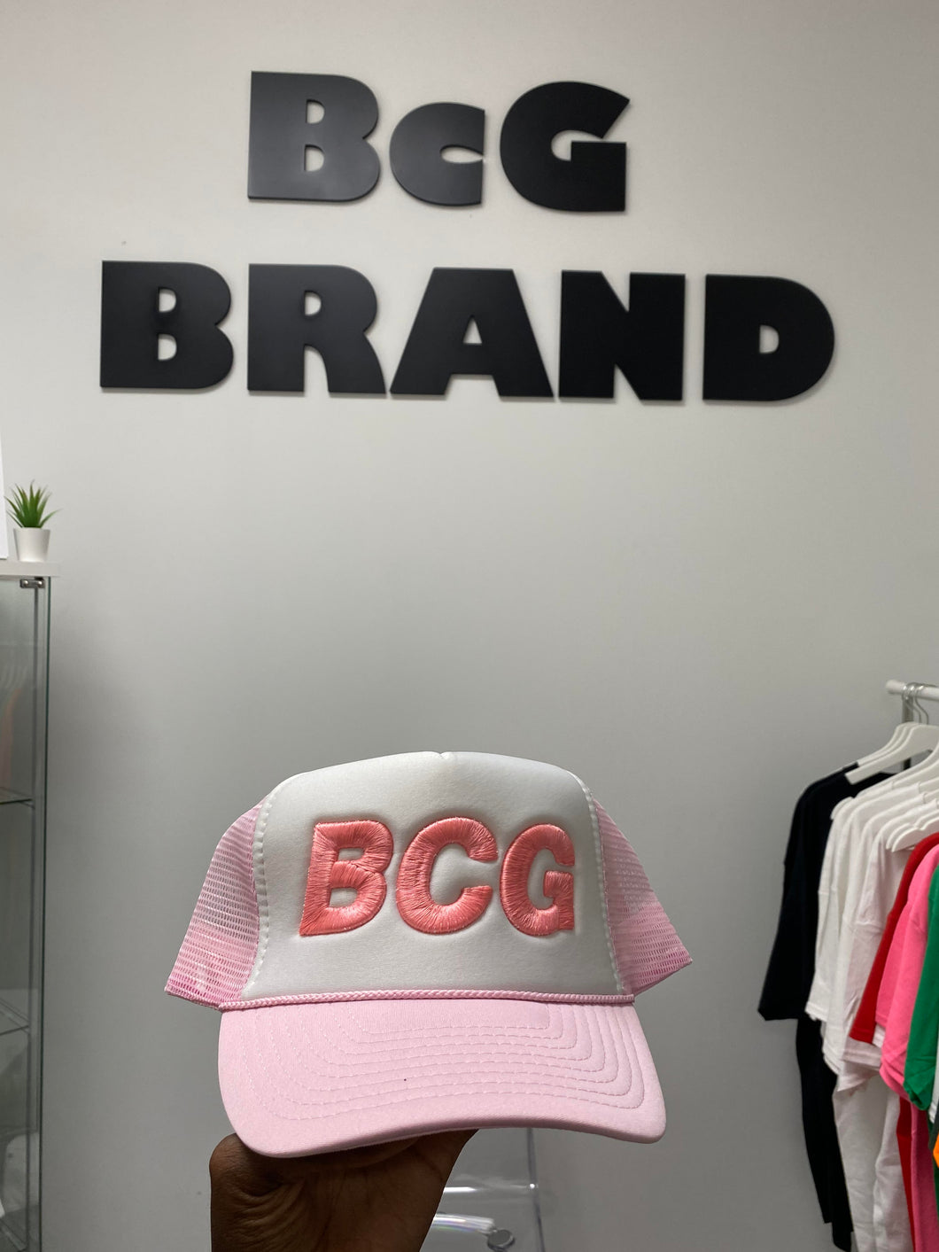 BcG. Pink Trucker Cap