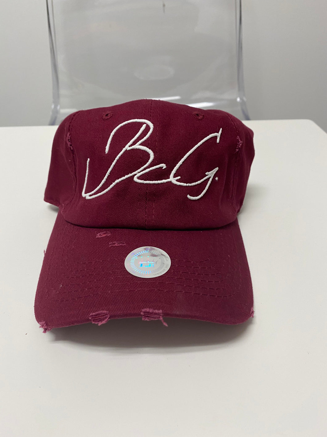 BcG. Burgundy Scribble Hat