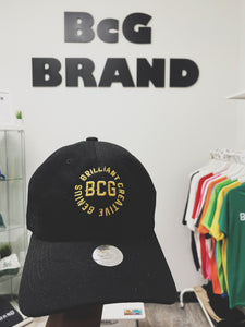 BcG. Black Carousel Hat w/ Gold Logo