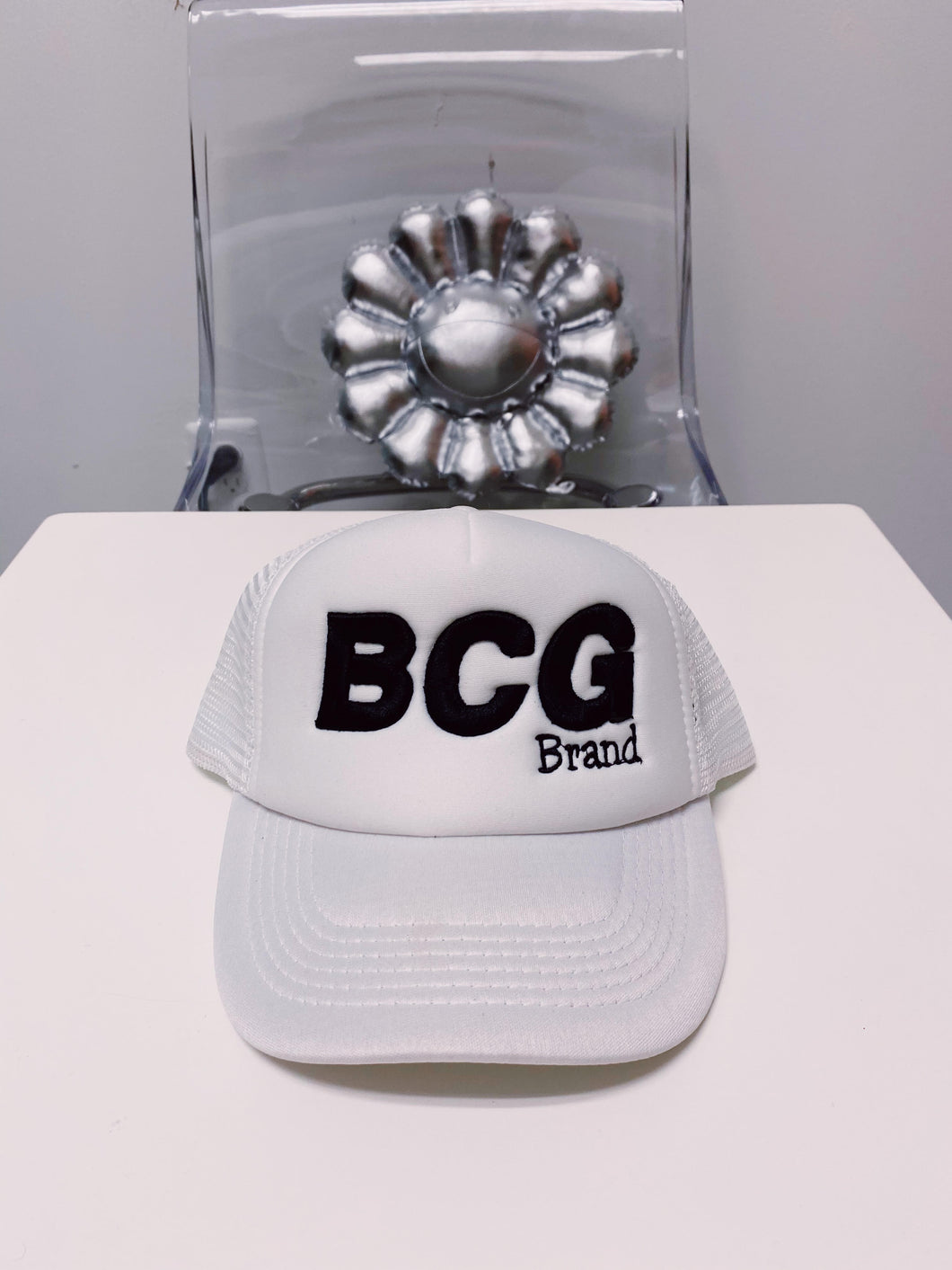 BcG. White Trucker Cap