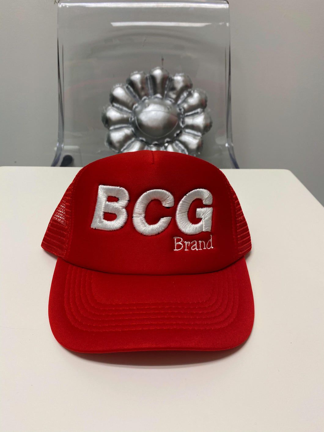 BcG. Red Trucker Cap