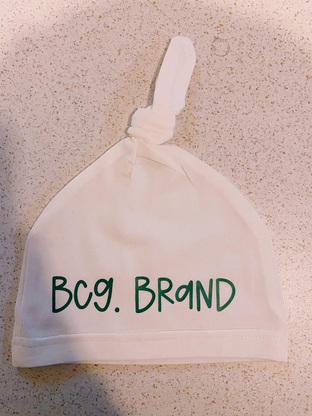 White BcG Baby Beanie