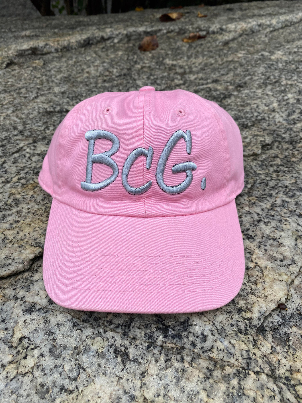 BcG. Signature Pink Hat w/Grey Logo